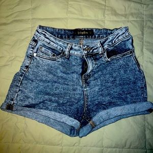 Indigo Rein High-waisted Shorts